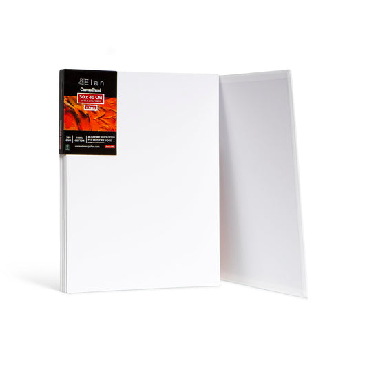 Elan Cotton Canvas Panels Multi-Pack Canvas Boards for Painting, Painting Canvas