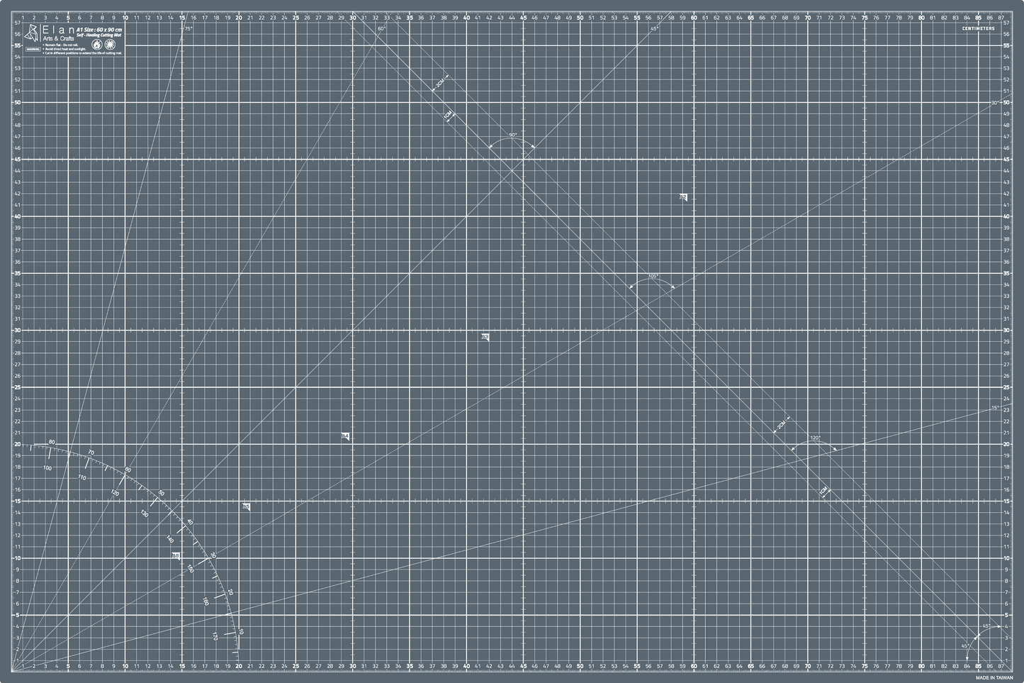 Cutting Mat Grey in A0, A1, A2, A3 and A4.