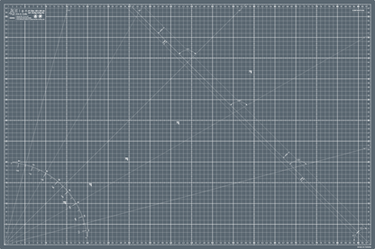 Cutting Mat Grey in A0, A1, A2, A3 and A4.