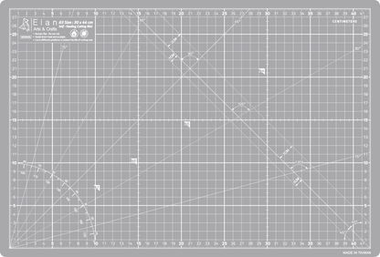 Cutting Mat Grey in A0, A1, A2, A3 and A4.