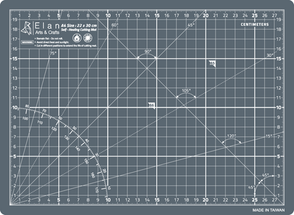 Cutting Mat Grey in A0, A1, A2, A3 and A4.