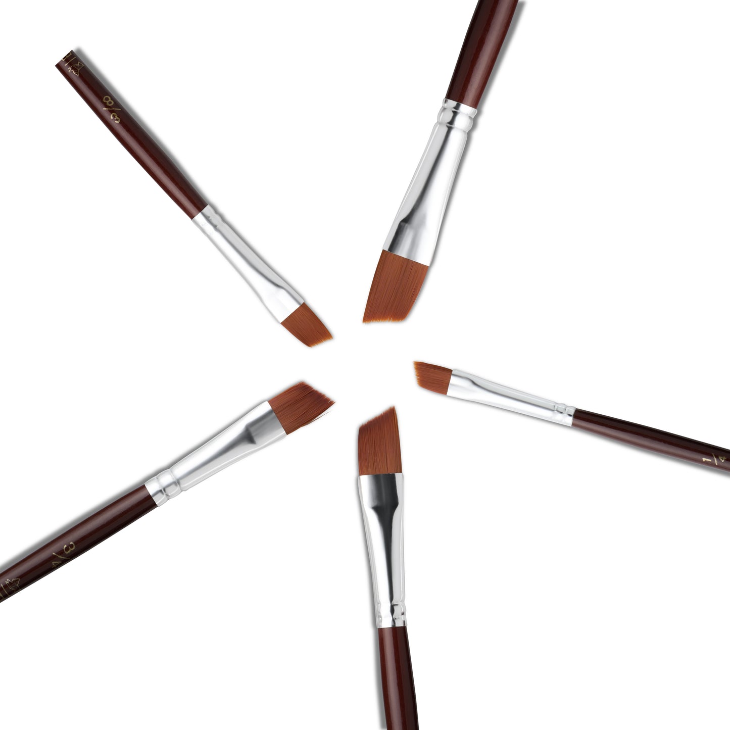 Paint Brush Set Synthetic Nylon