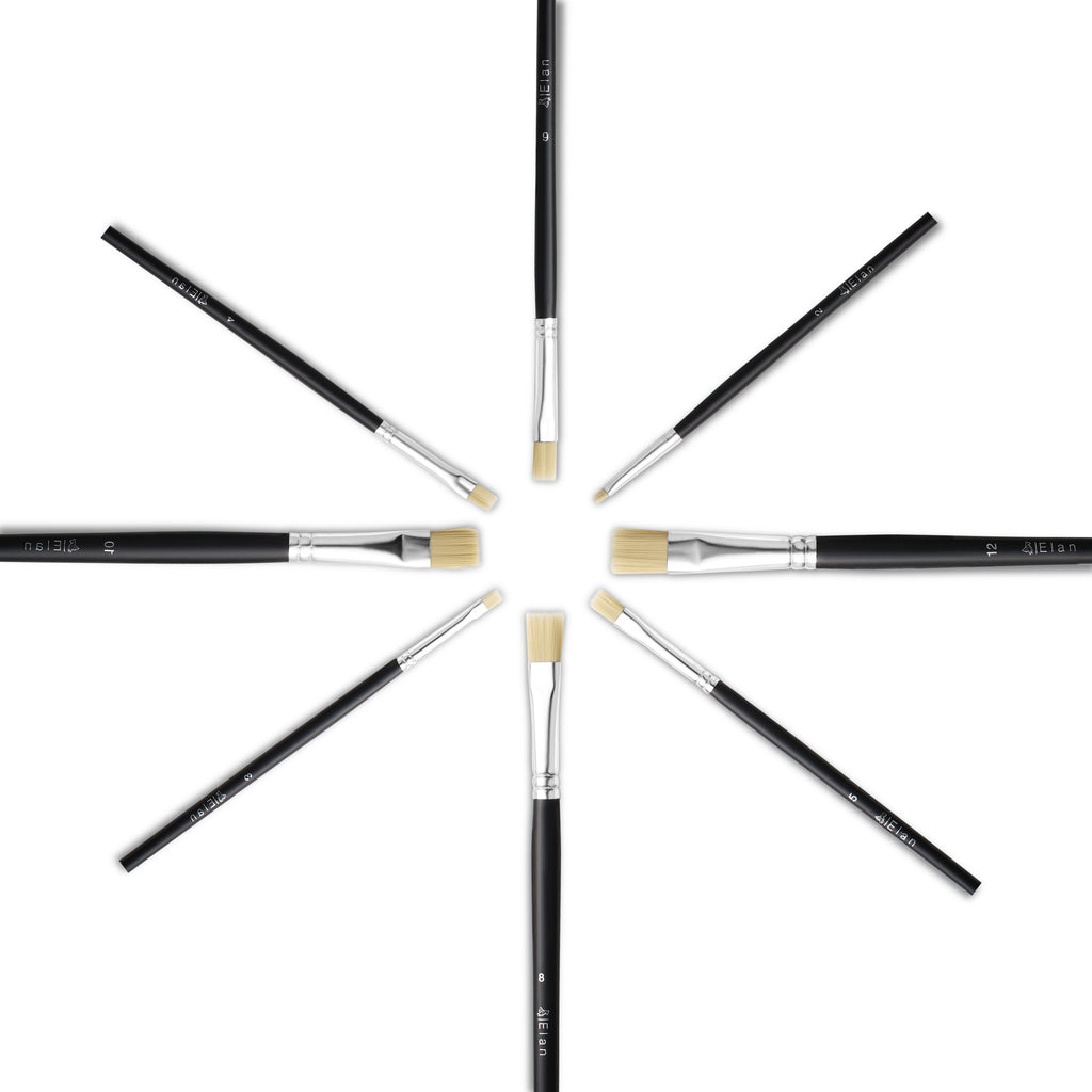 Elan Paint Brush Set — Synthetic Hog
