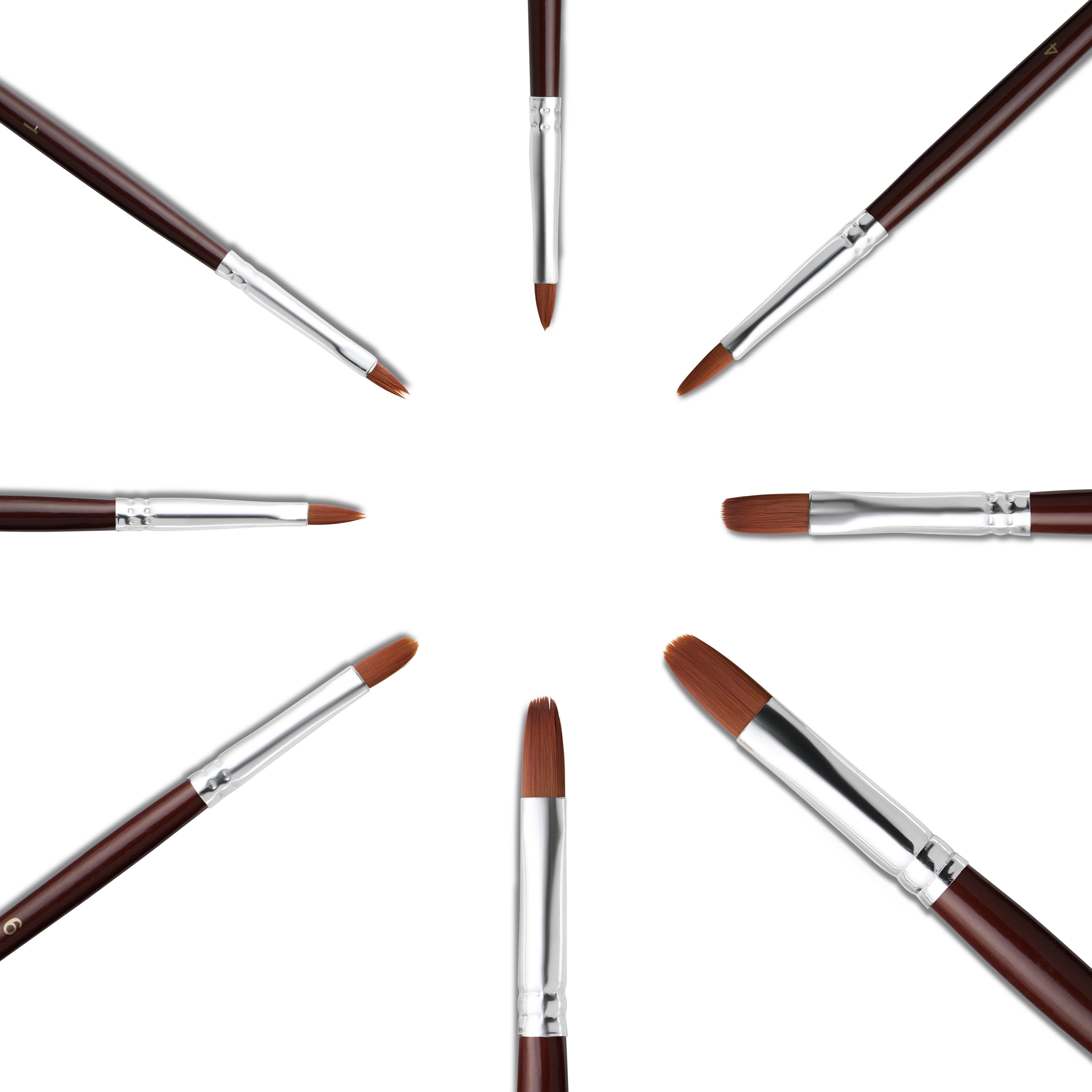 Elan Paint Brush Set — Synthetic Nylon