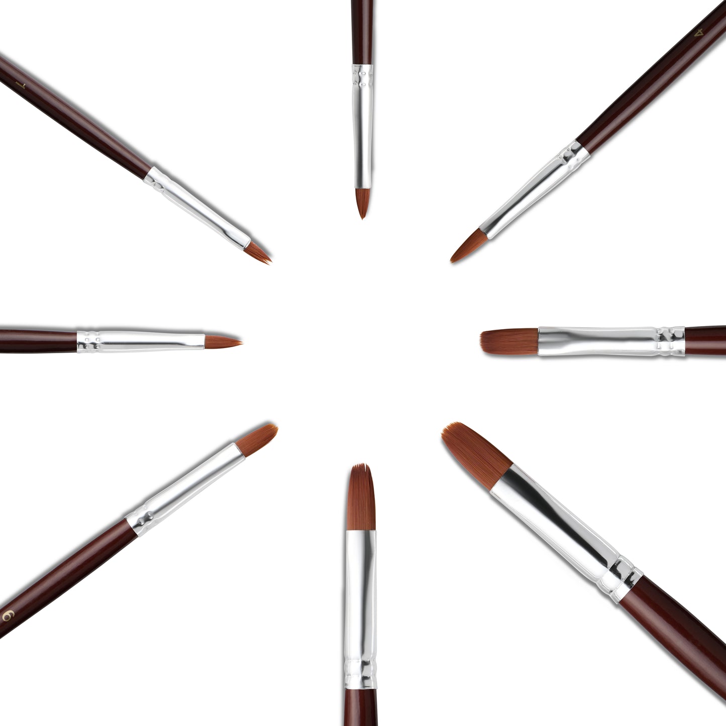 Paint Brush Set Synthetic Nylon