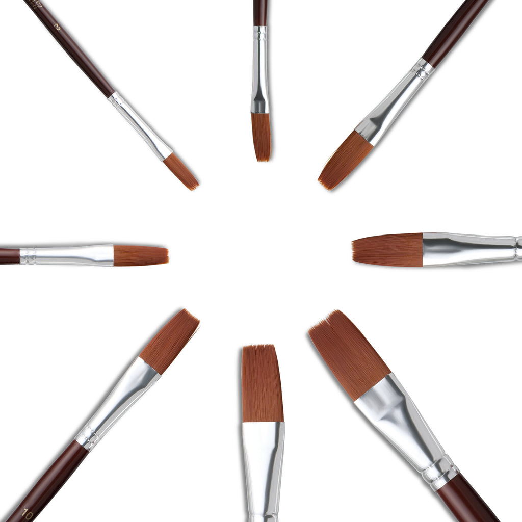 Elan Paint Brush Set — Synthetic Nylon