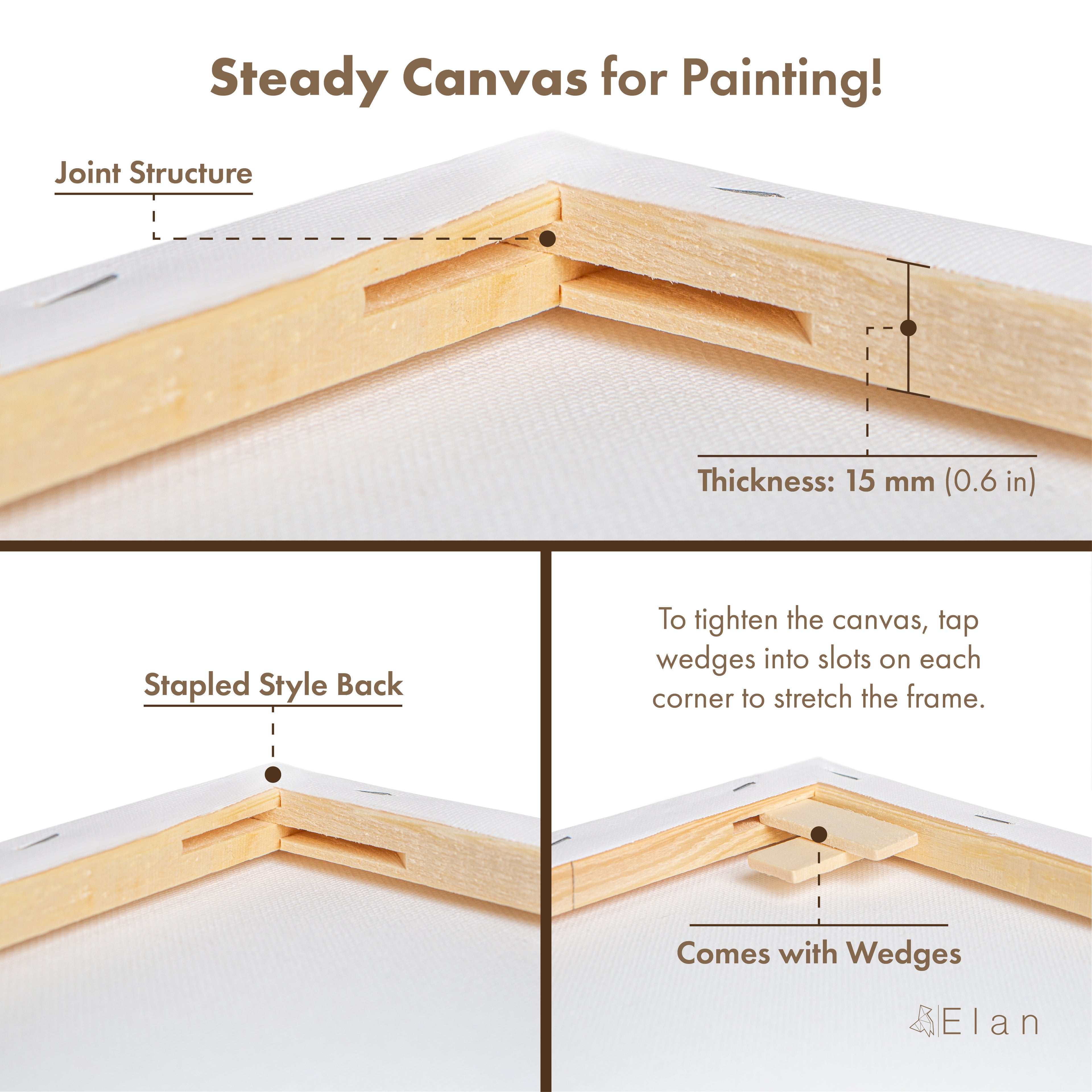 Elan Lienzo para Pintar 280 g/m²