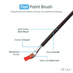 Elan Paint Brush Set — Synthetic Nylon