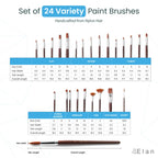 Elan Paint Brush Set — Synthetic Nylon