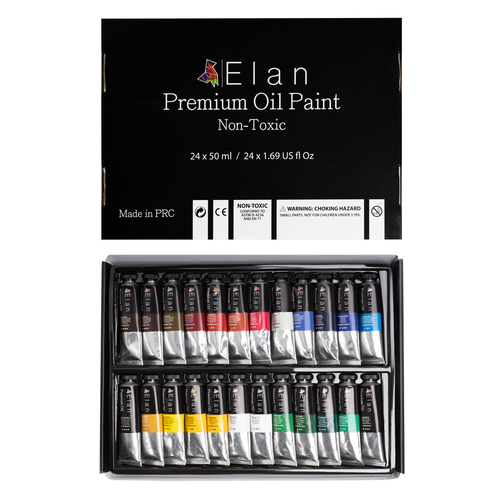 Elan Oil Paint Set — 24 Colours