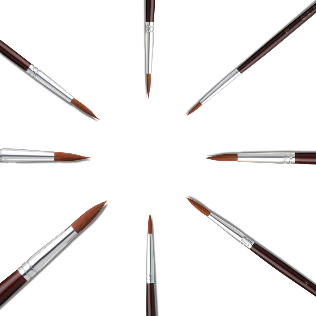 Elan Paint Brush Set — Synthetic Nylon