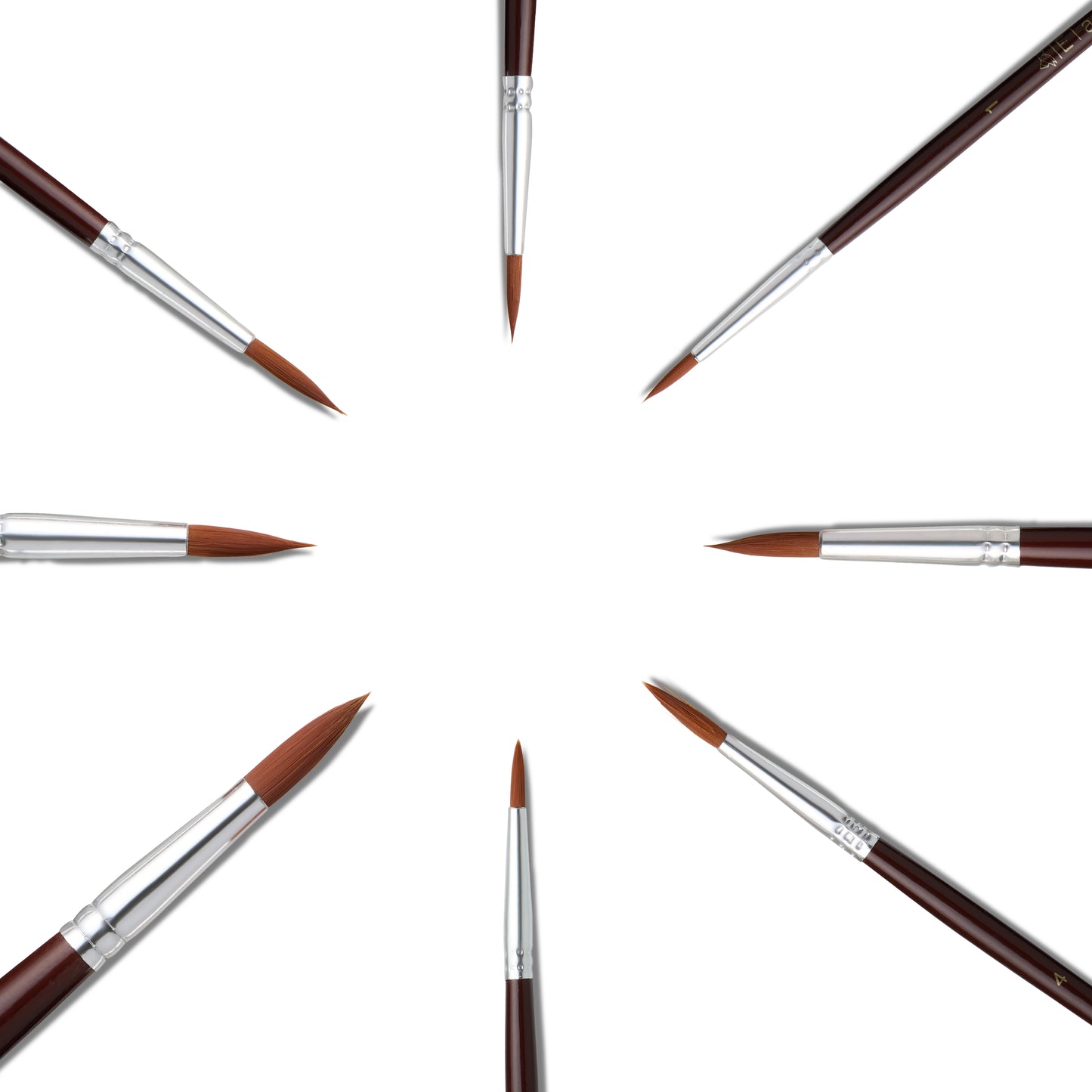 Paint Brush Set Synthetic Nylon