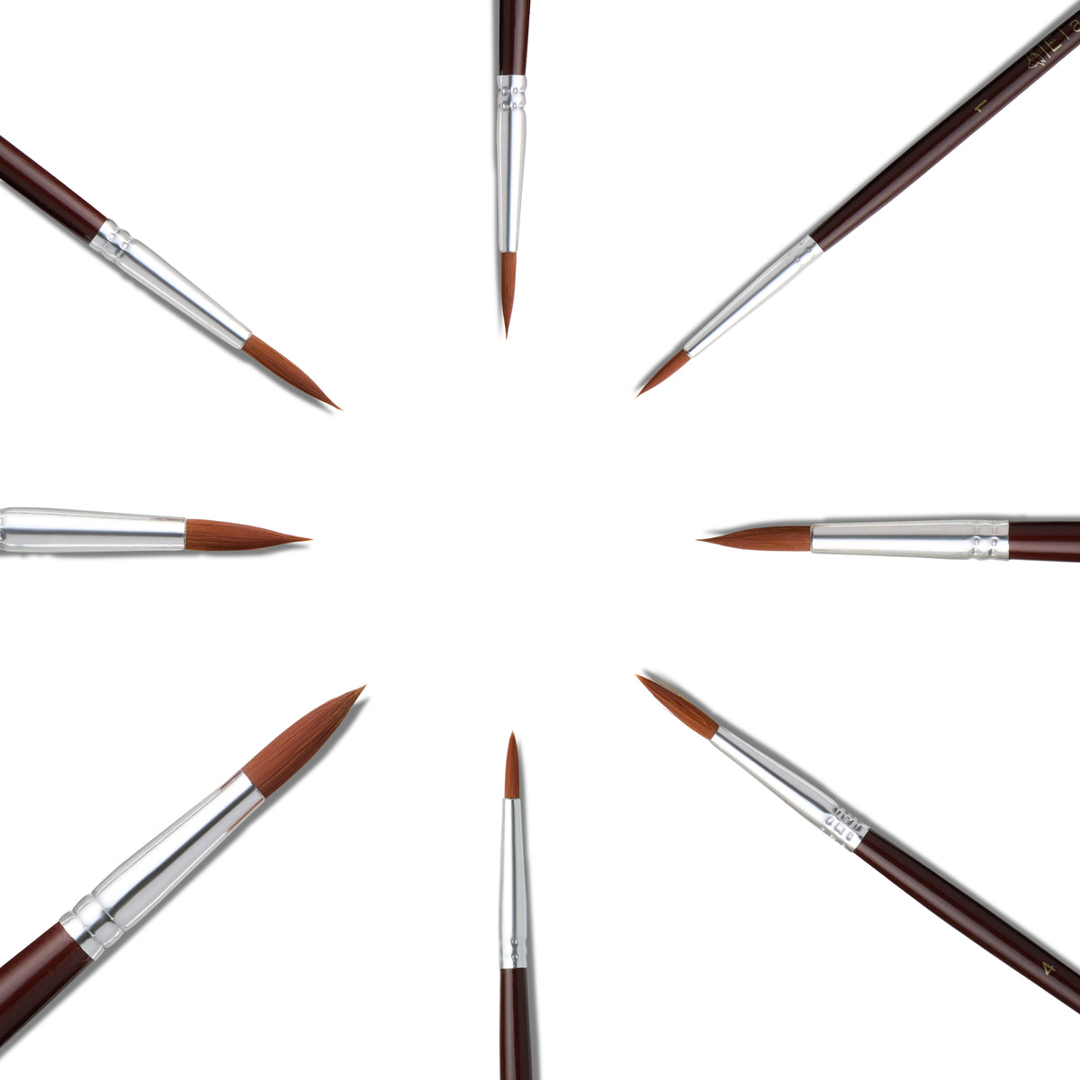 Elan Paint Brush Set — Synthetic Nylon