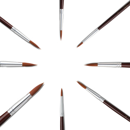 Paint Brush Set Synthetic Nylon