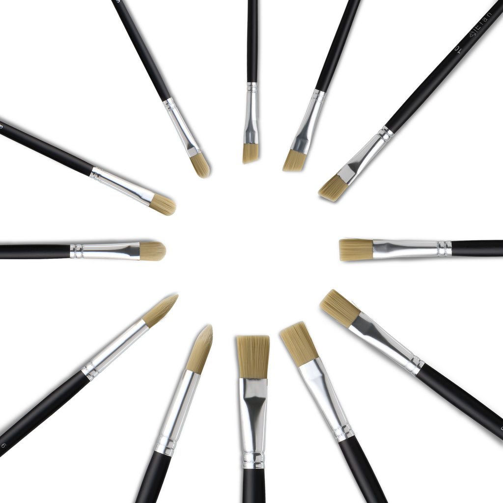 Elan Paint Brush Set — Synthetic Hog