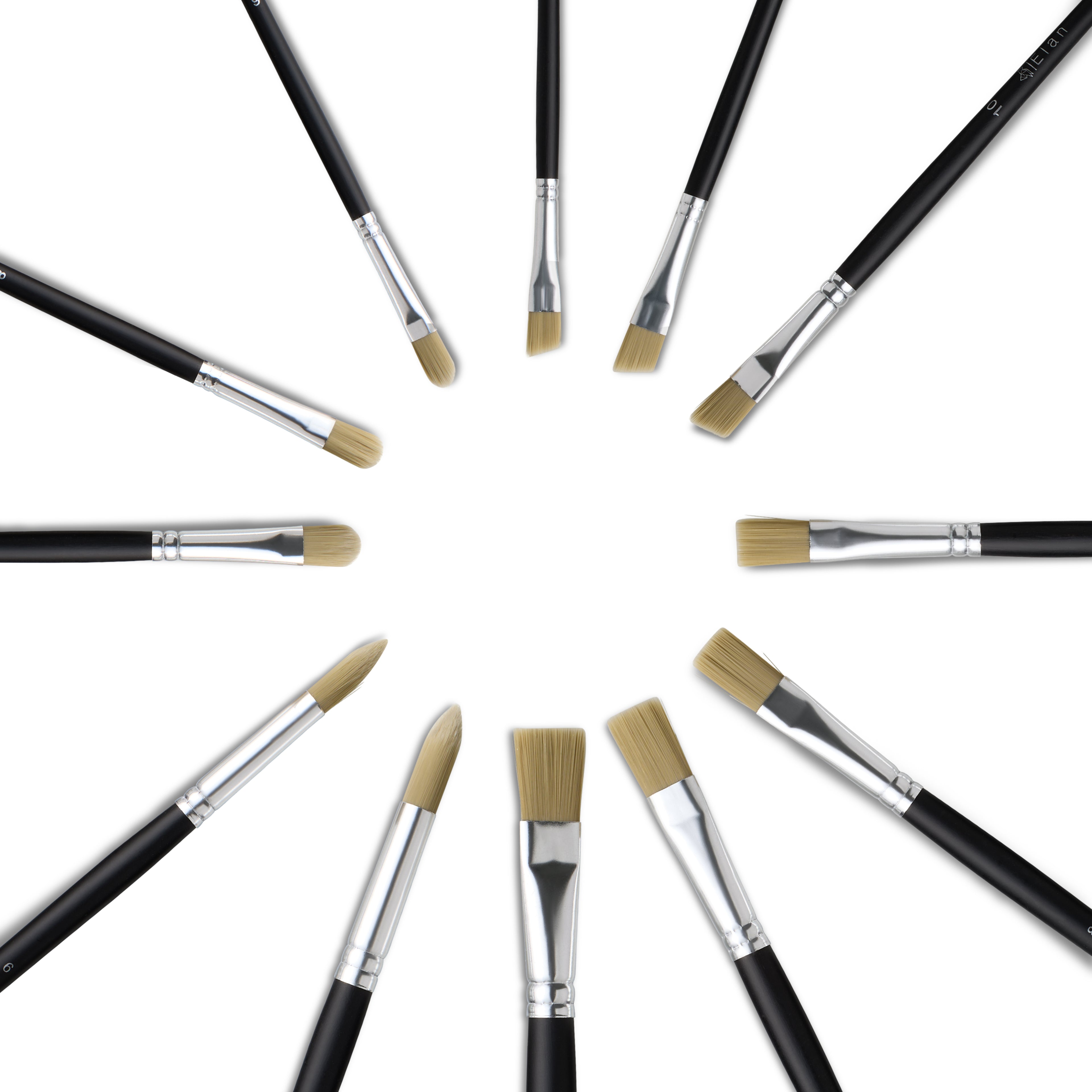 Elan Paint Brush Set — Synthetic Hog