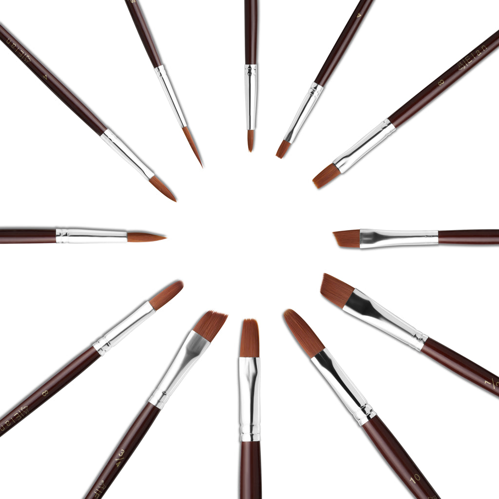 Elan Paint Brush Set — Synthetic Nylon