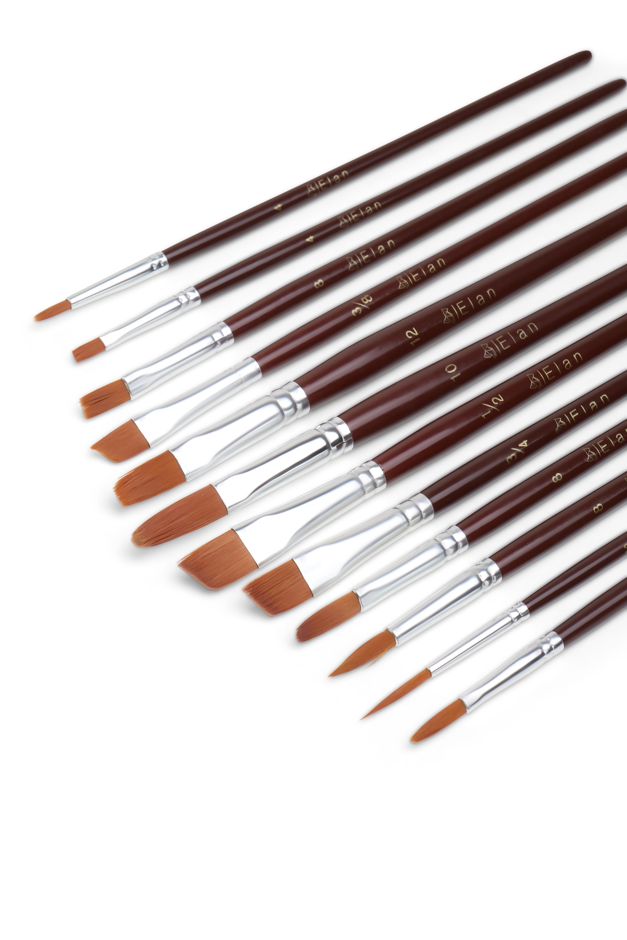 Elan Set de Pinceles – Nailon Sintético