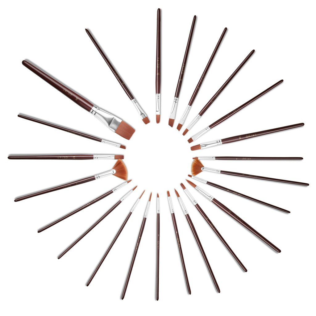 Elan Paint Brush Set — Synthetic Nylon