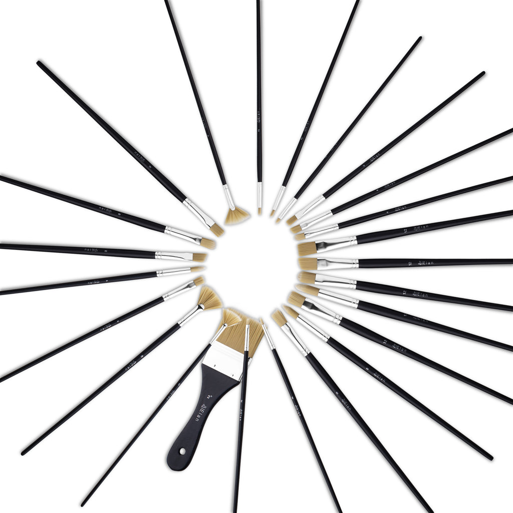 Elan Paint Brush Set — Synthetic Hog