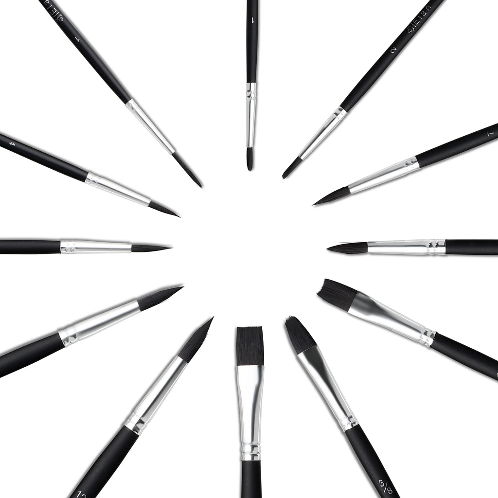 Elan Paint Brush Set — Synthetic Sable