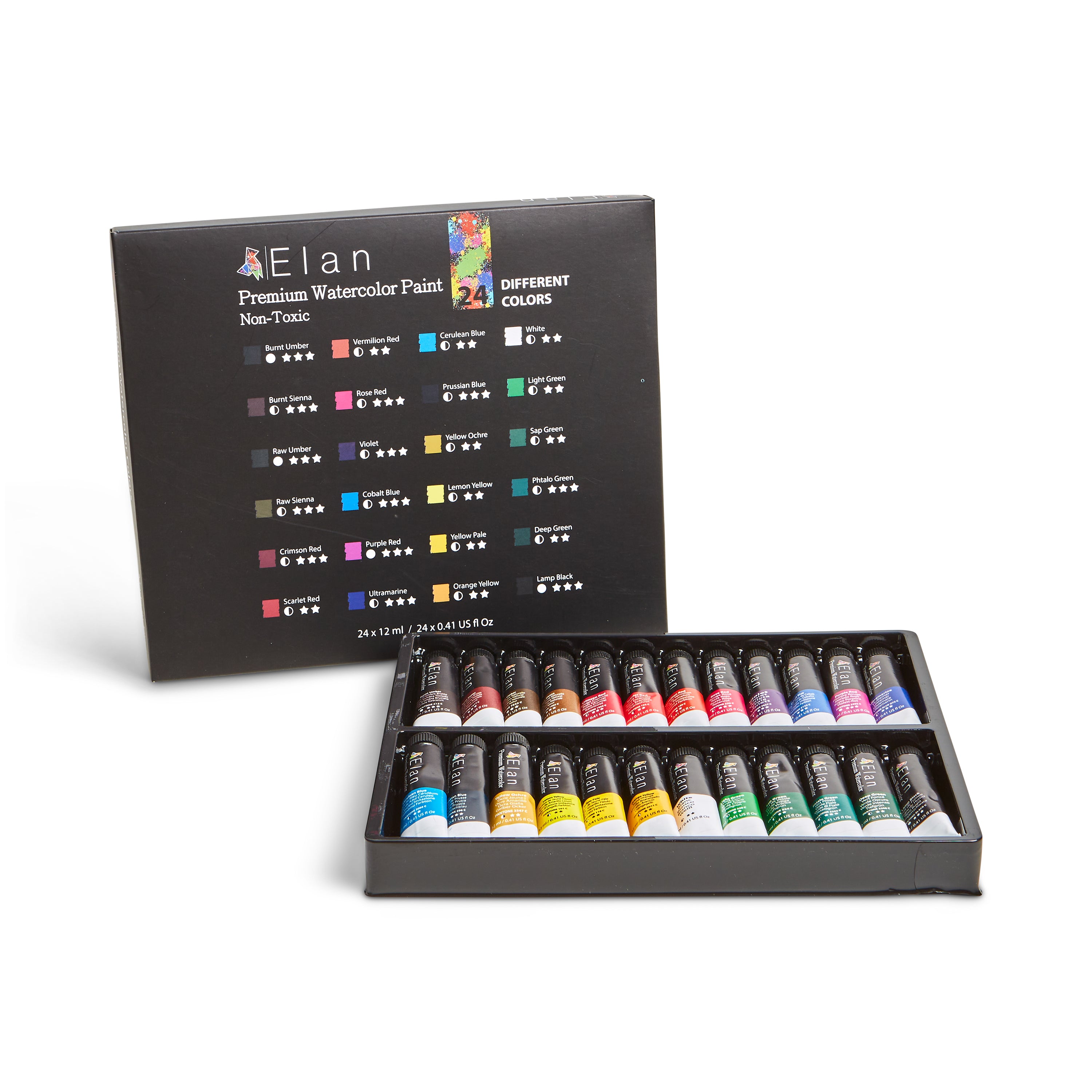 Elan Set de Pintura Acuarela – 24 Colores