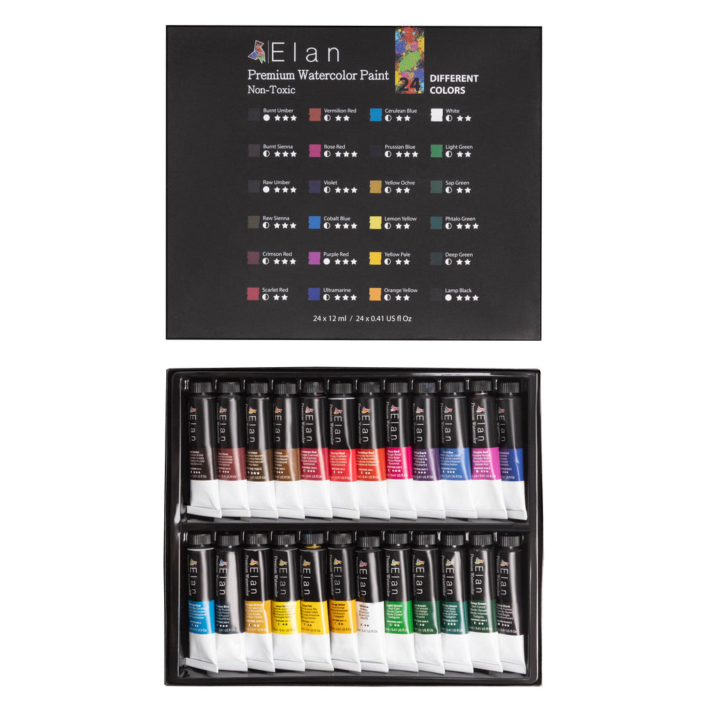 Elan Watercolour Paint Set — 24 Colours