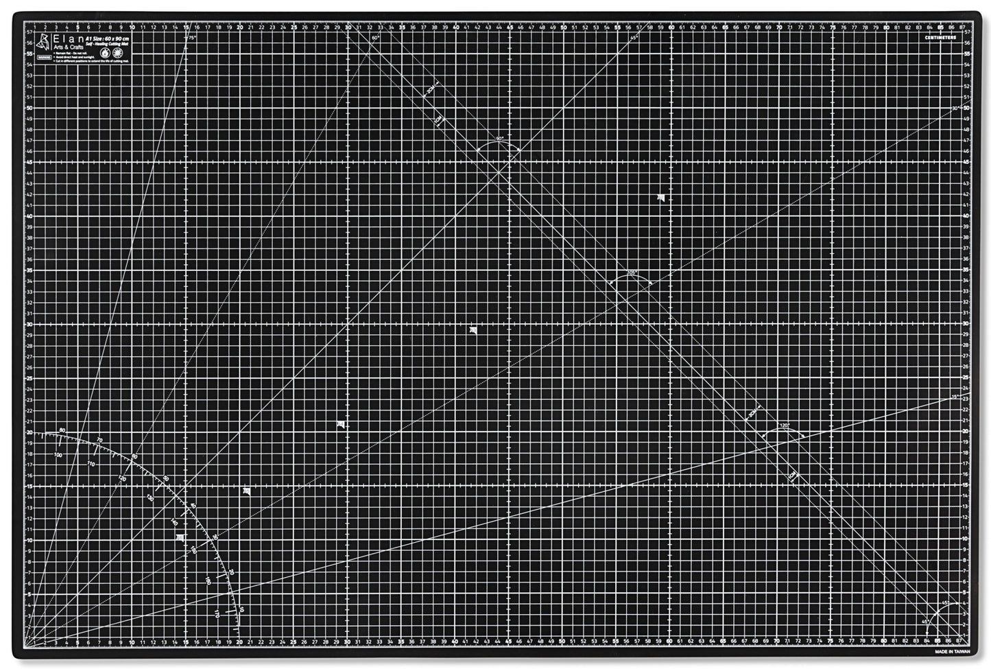Cutting Mat Black in A0, A1, A2, A3 and A4.