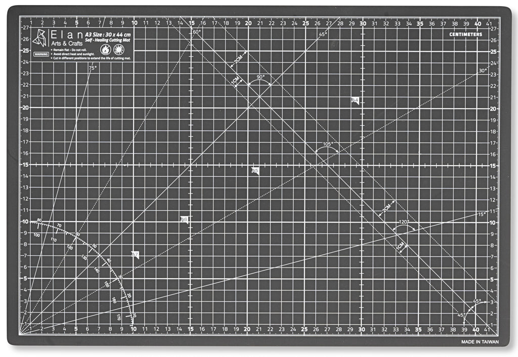 Elan Self-Healing Cutting Mat — Black
