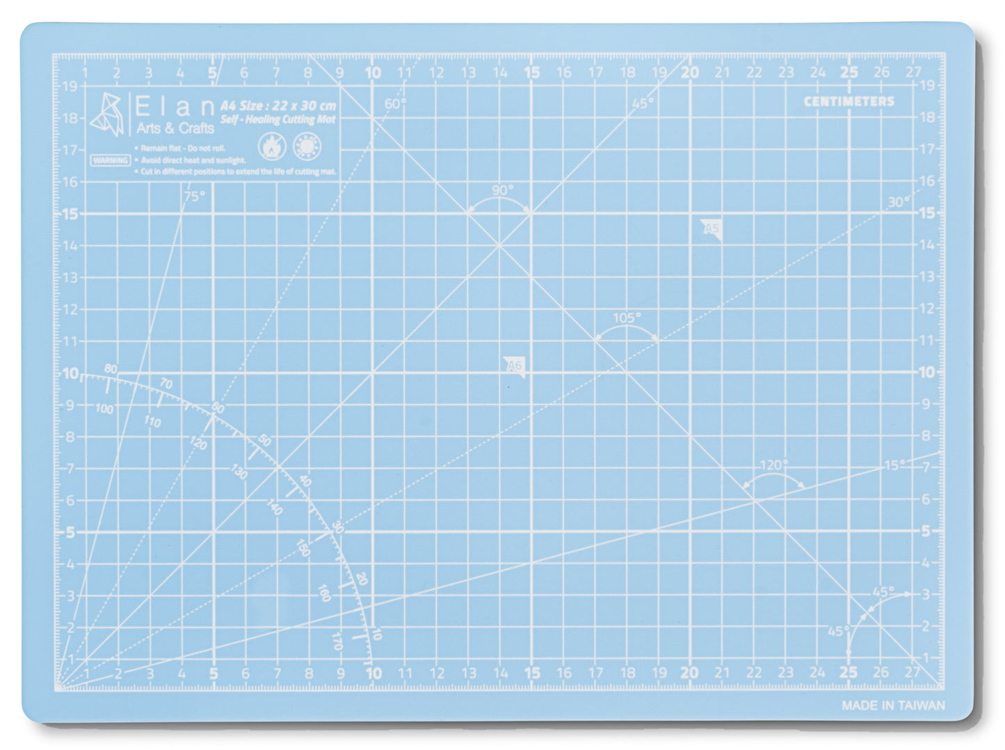 Cutting Mat Blue in A0, A1, A2, A3 and A4.