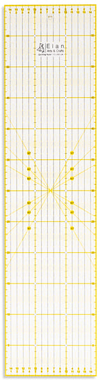 Total view of the 15 times 60 centimeter patchwork ruler. 