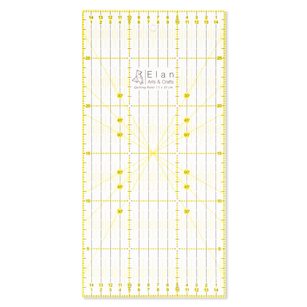 Elan Sewing & Quilting Ruler — Transparent