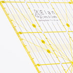 Close up view of the Elan quilting ruler. 