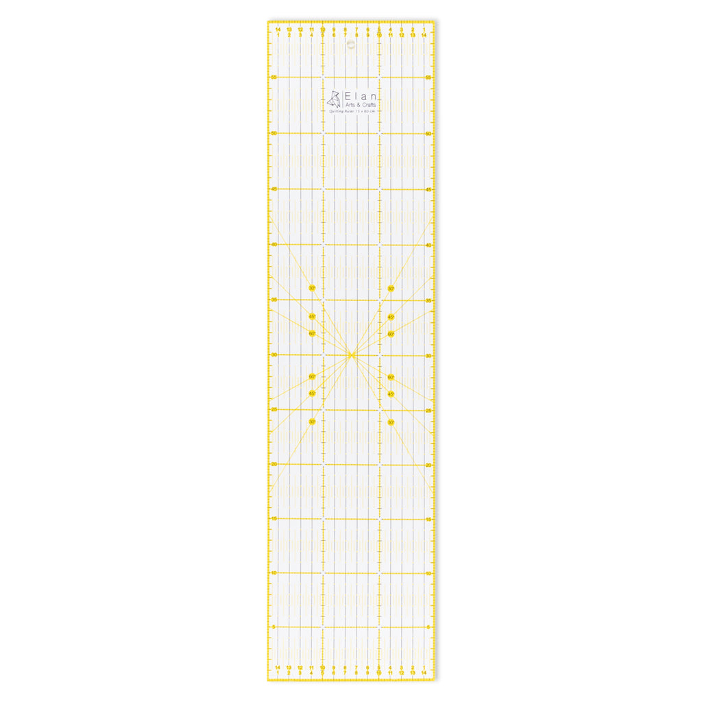 Elan Sewing & Quilting Ruler — Transparent